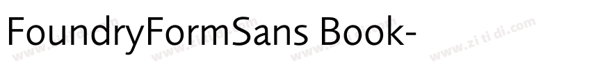 FoundryFormSans Book字体转换